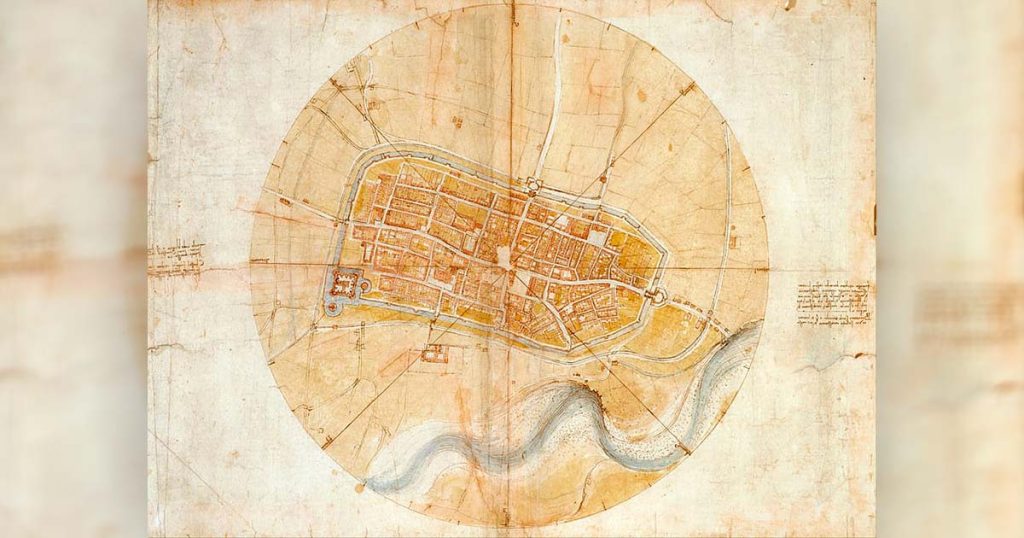 Cum a realizat Leonardo da Vinci o hartă din „satelit” în 1502